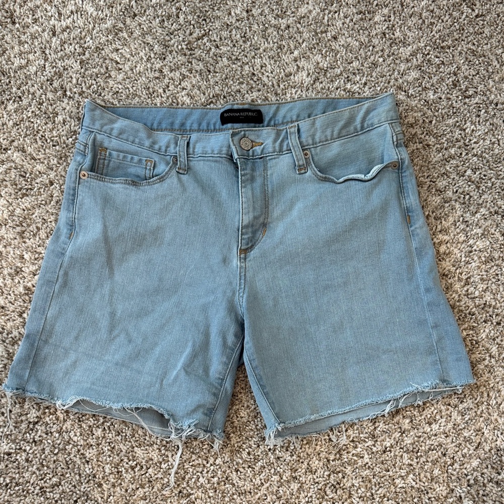Banana Republic Light Blue Jean Shorts